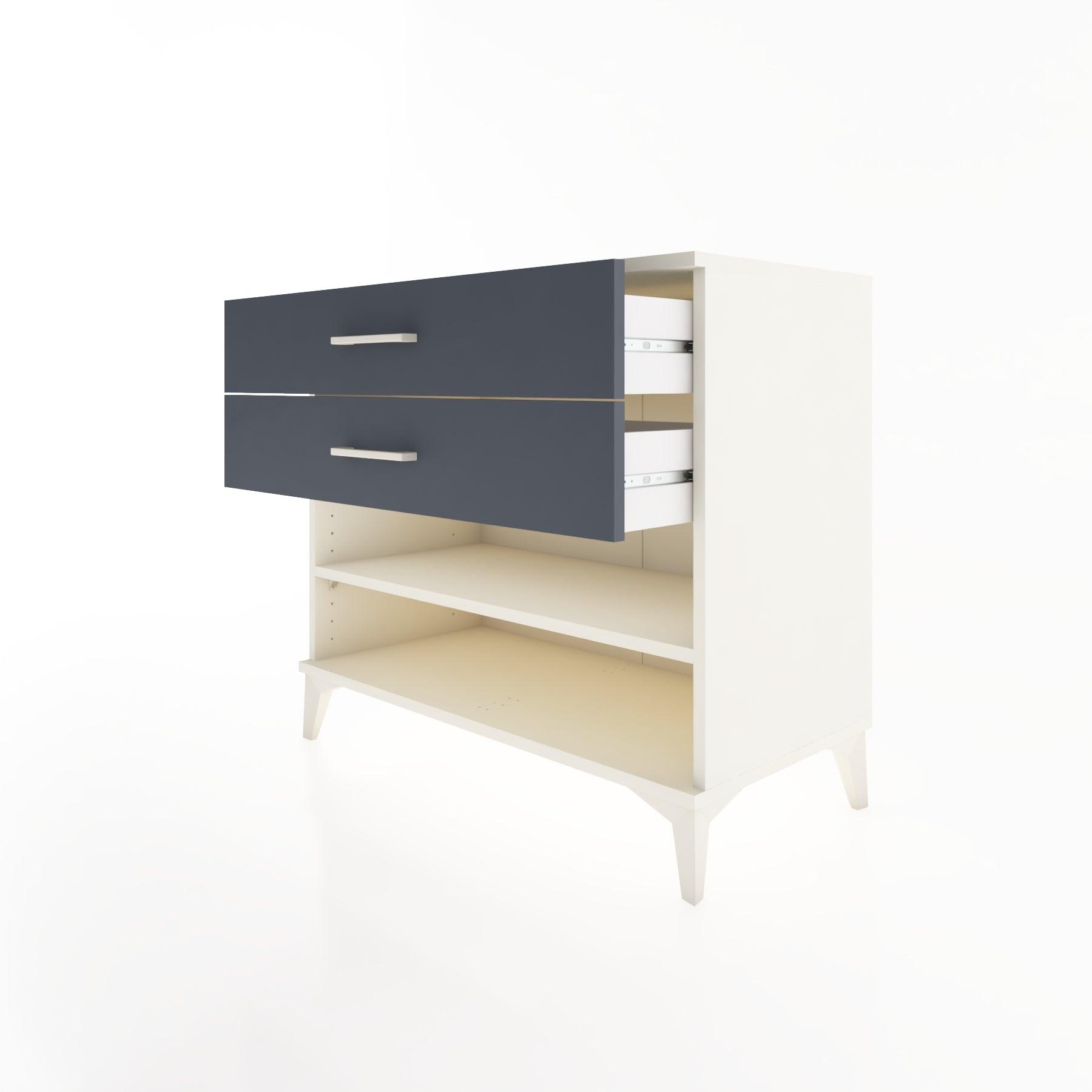 Woodntry Modüler Şifonyer Aytaşı 88x44x68 cm Çekmeceli ve Raflı CR56-1