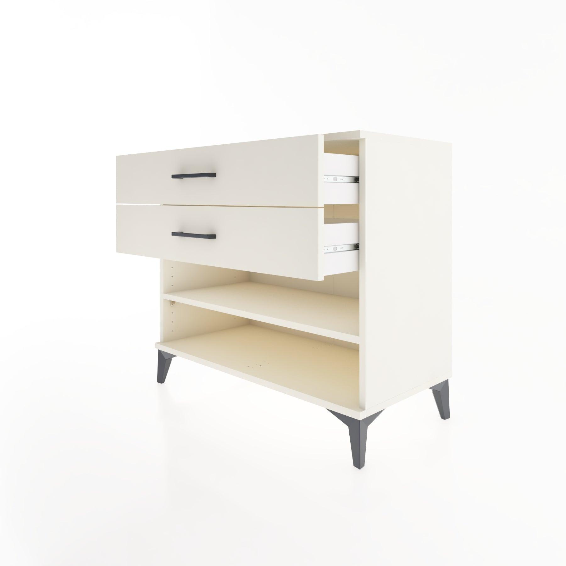 Woodntry Modüler Şifonyer Aytaşı 88x44x68 cm Çekmeceli ve Raflı CR56-1