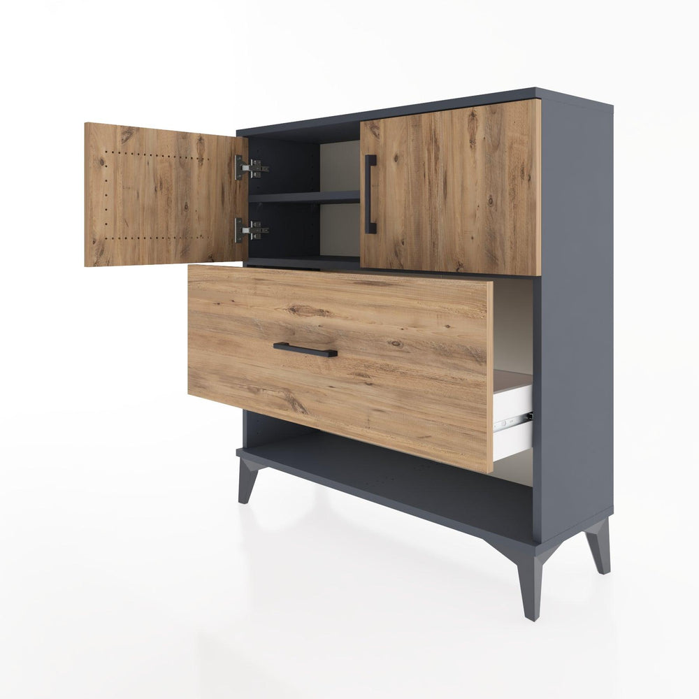 Woodntry Modular Dresser Anthracite 88x30x84 cm Functional F56-2