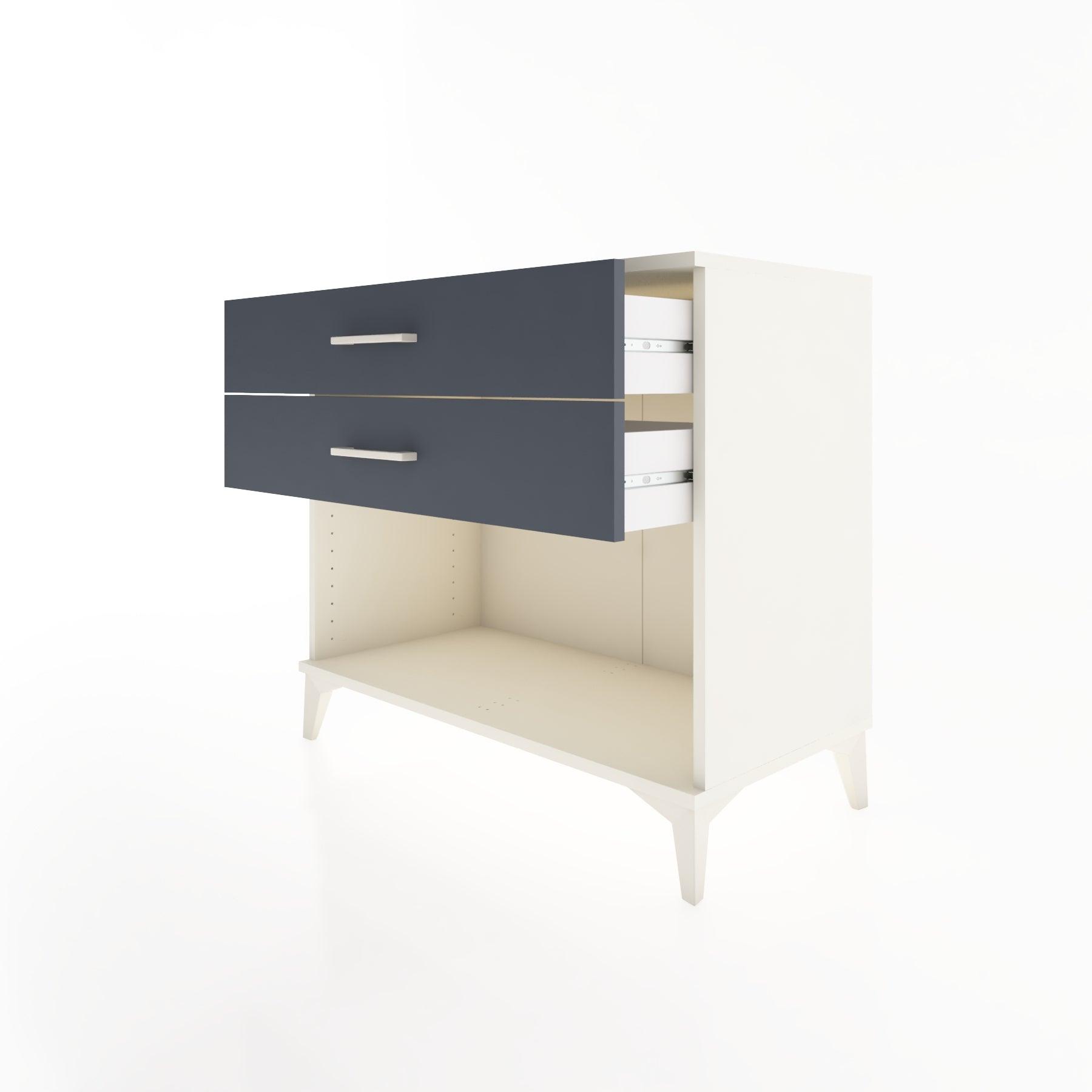 Woodntry Modüler Şifonyer Aytaşı 88x44x68 cm Çekmeceli ve Raflı CR57-1