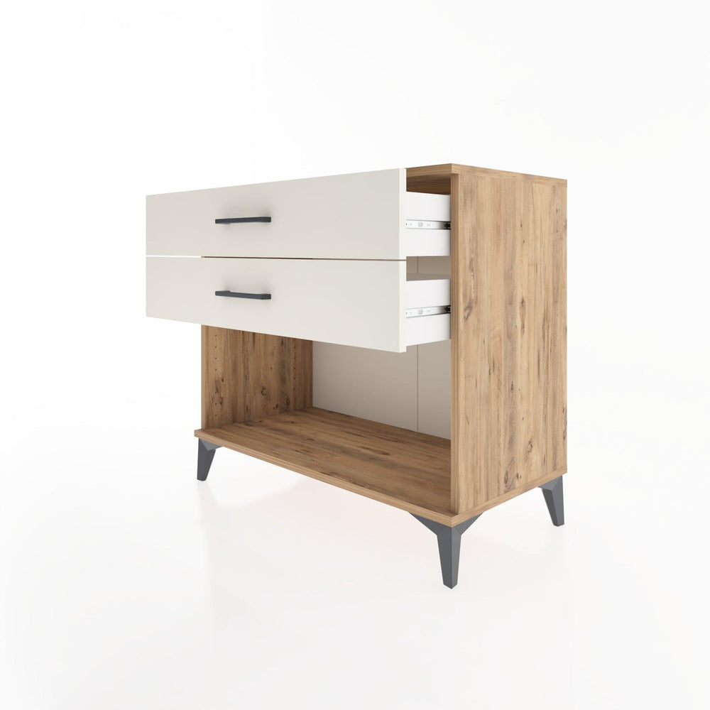 Woodntry Modüler Şifonyer Çam 88x44x68 cm Çekmeceli ve Raflı CR57-3