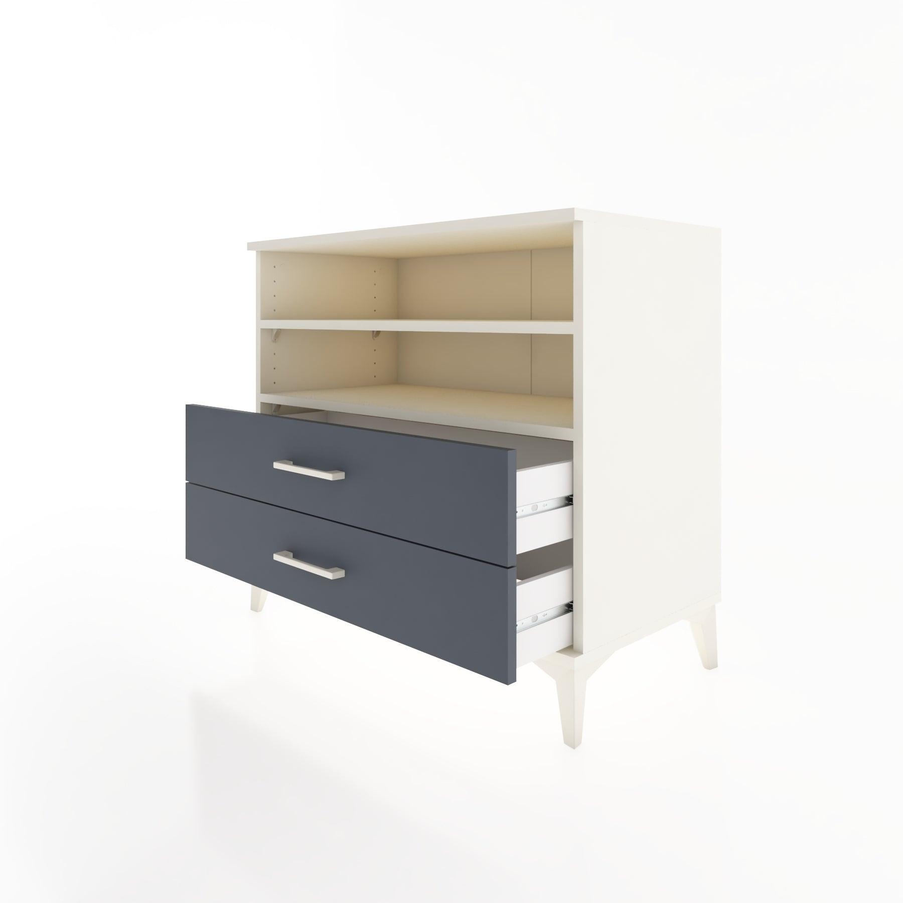 Woodntry Modüler Şifonyer Aytaşı 88x44x68 cm Çekmeceli ve Raflı CR58-1