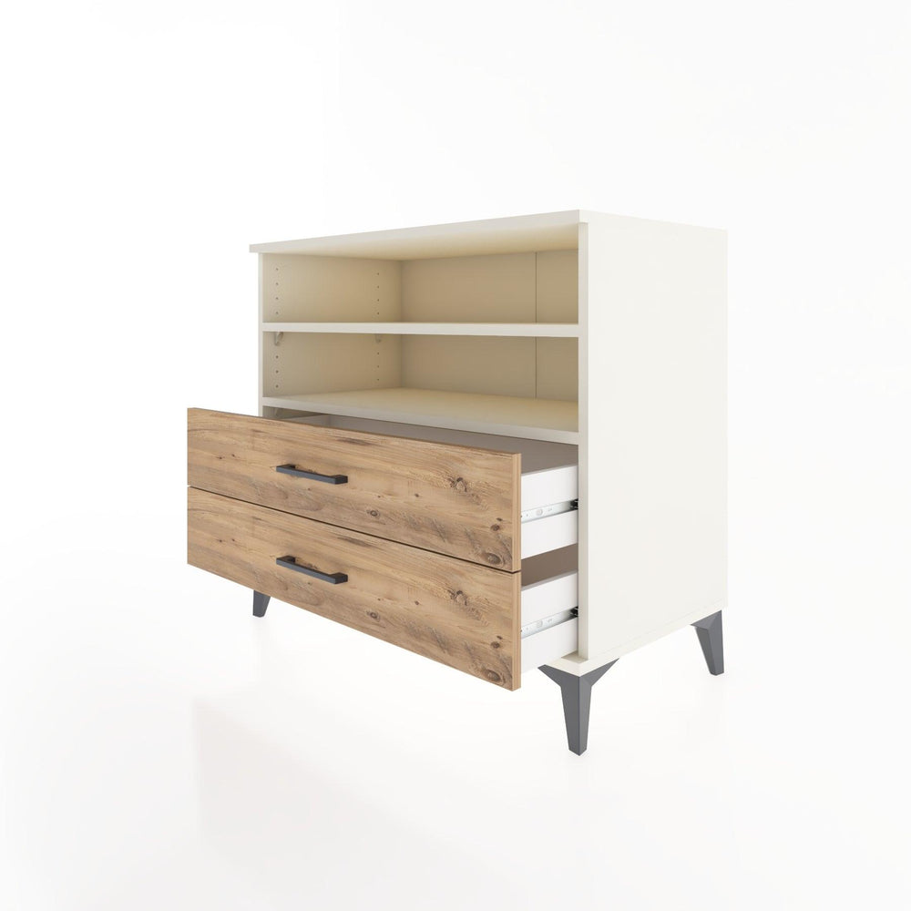 Woodntry Modular Dresser Moonstone 88x44x68 cm with Drawers and Shelves CR58-1