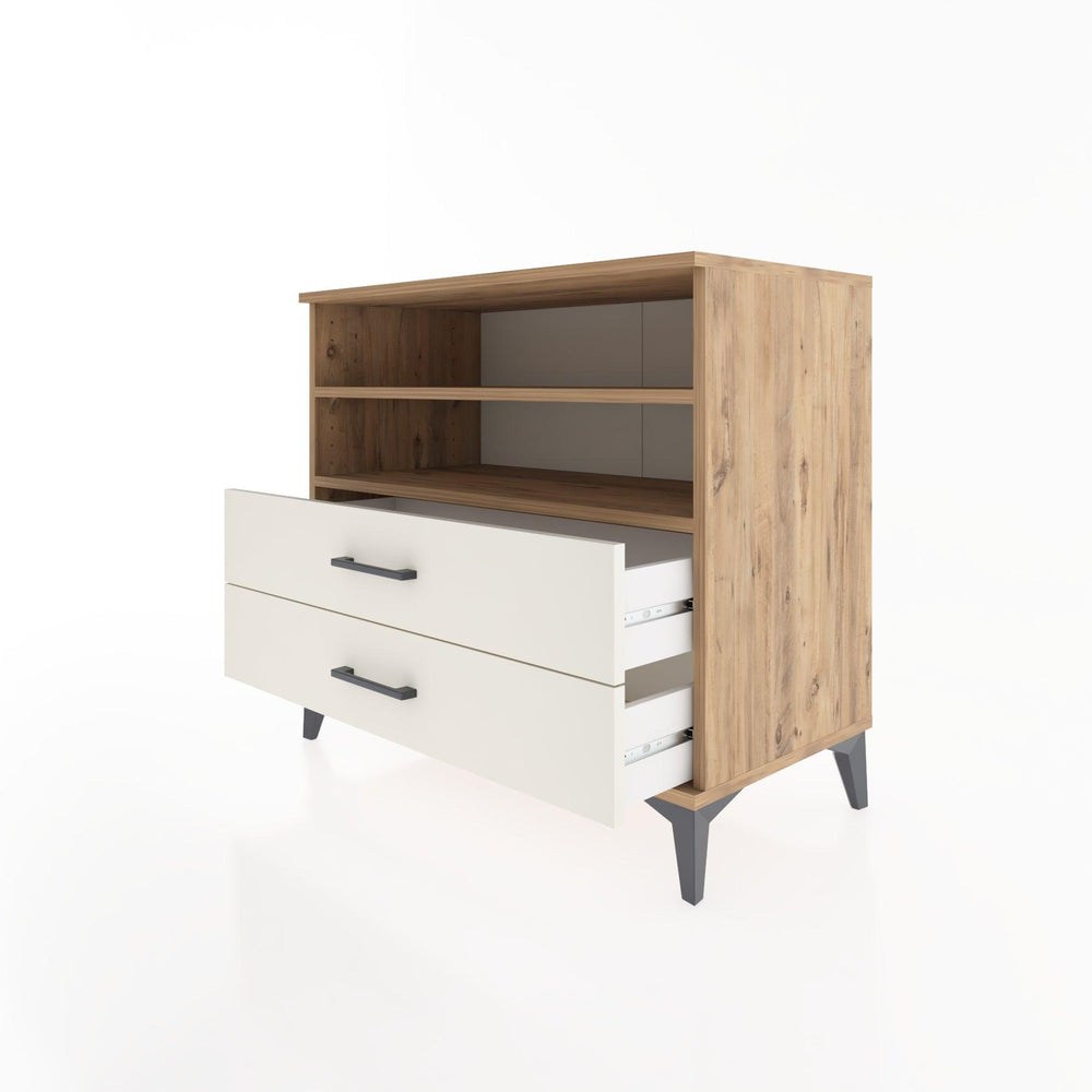 Woodntry Modüler Şifonyer Çam 88x44x68 cm Çekmeceli ve Raflı CR58-3