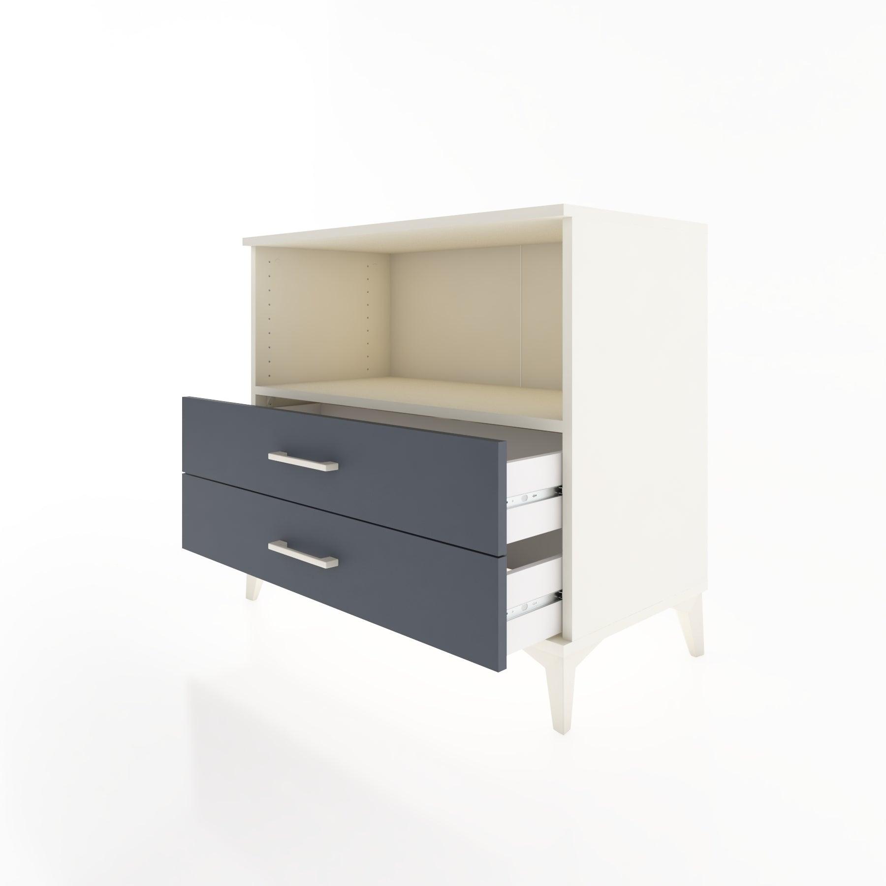 Woodntry Modüler Şifonyer Aytaşı 88x44x68 cm Çekmeceli ve Raflı CR59-1