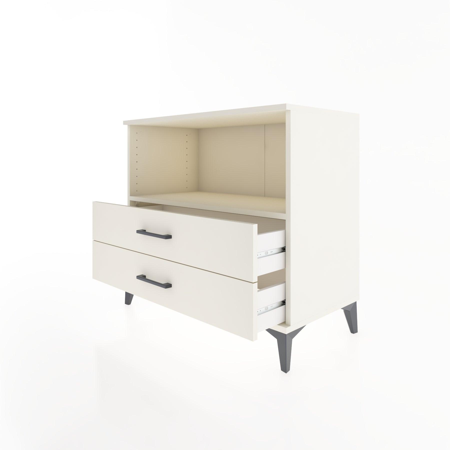 Woodntry Modüler Şifonyer Aytaşı 88x44x68 cm Çekmeceli ve Raflı CR59-1