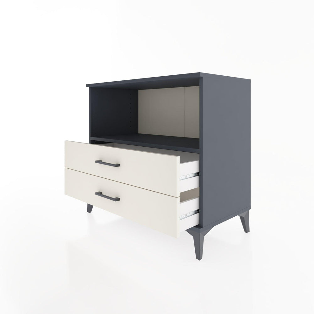 Woodntry Modular Dresser Anthracite 88x44x68 cm with Drawers and Shelves CR59-2