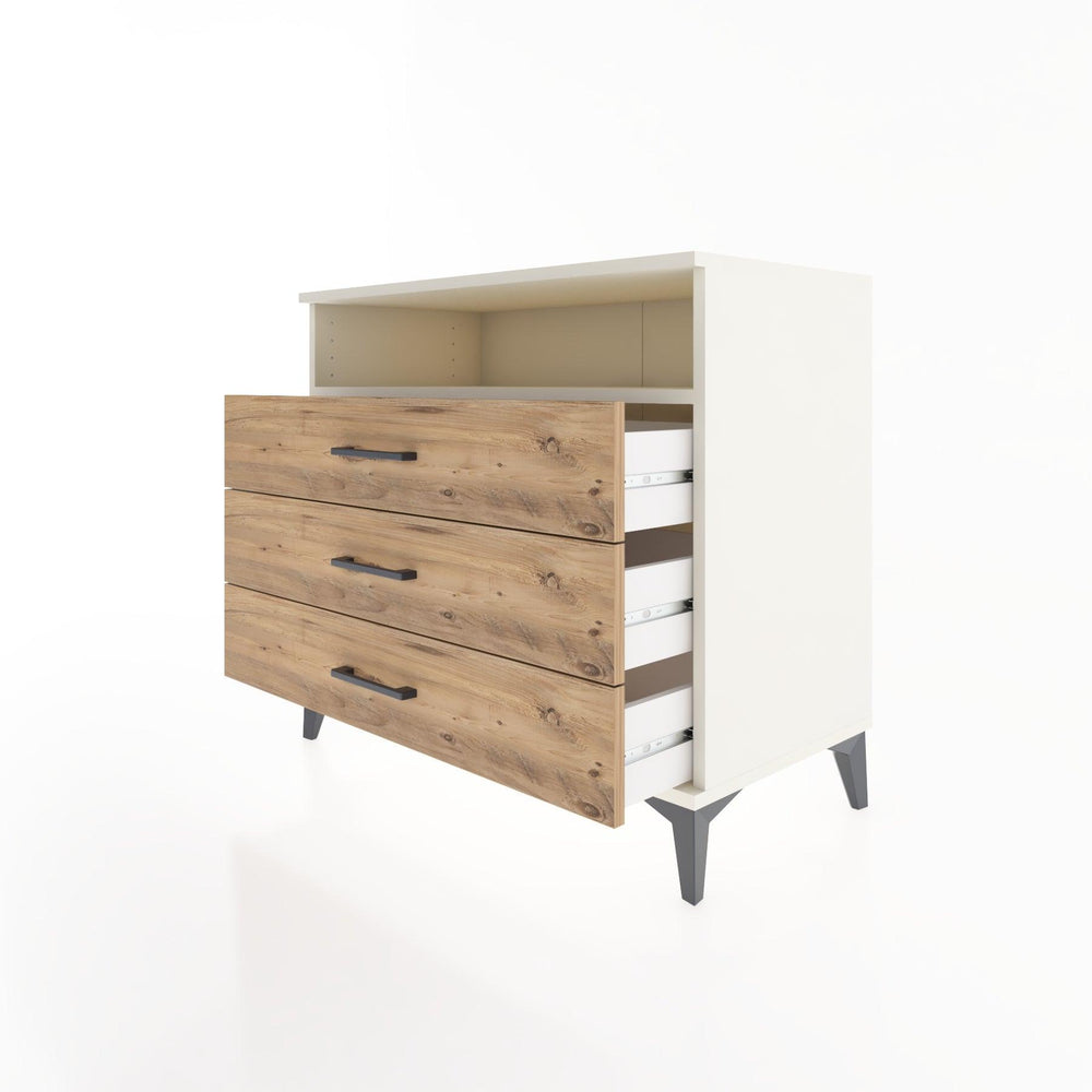 Woodntry Modüler Şifonyer Aytaşı 88x44x68 cm Çekmeceli ve Raflı CR60-1