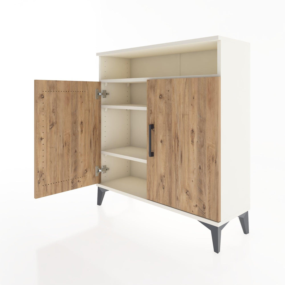 Woodntry Modüler Şifonyer Aytaşı 88x30x84 cm Kapaklı ve Raflı KR61-1
