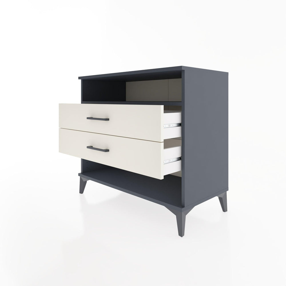 Woodntry Modular Dresser Anthracite 88x44x68 cm with Drawers and Shelves CR61-2
