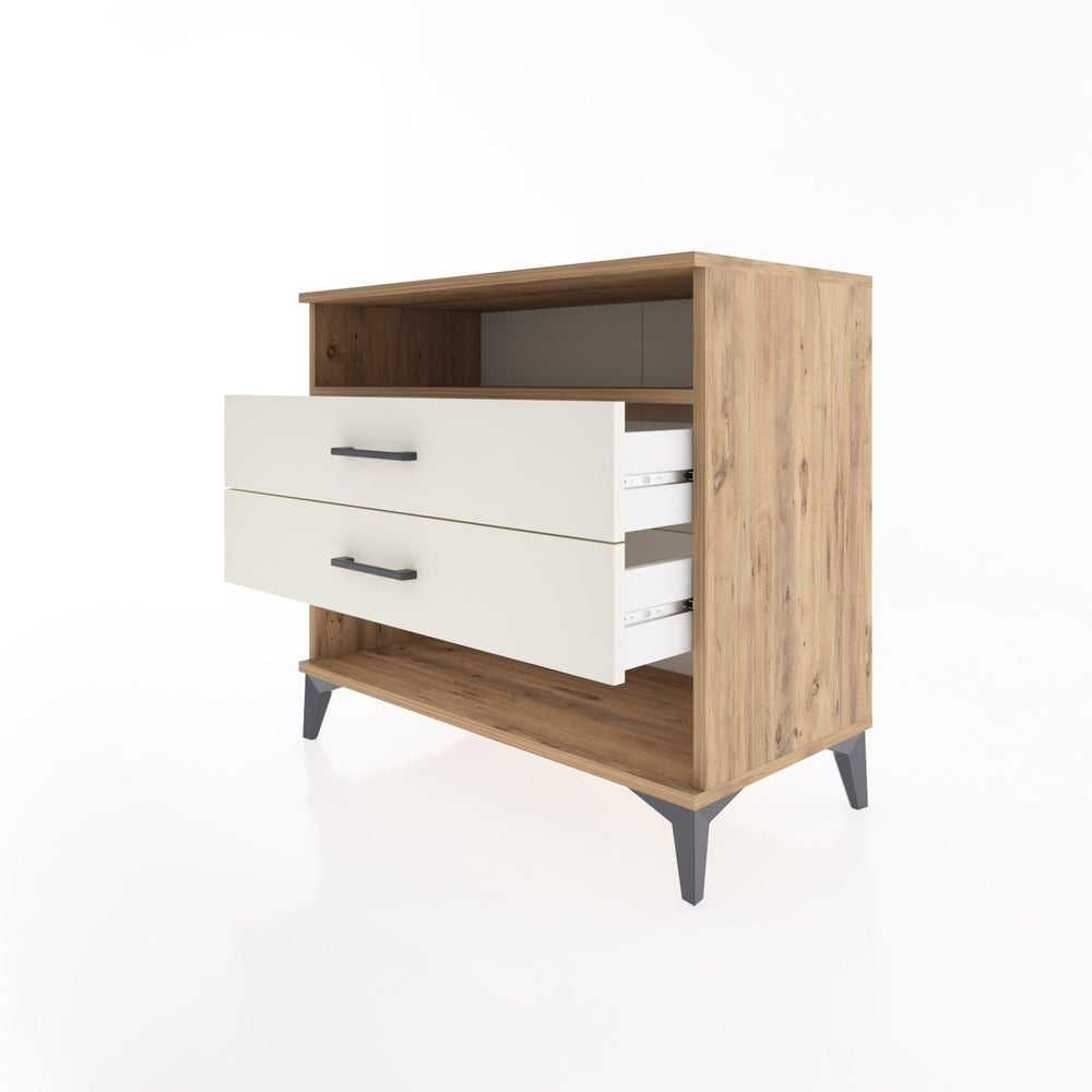 Woodntry Modüler Şifonyer Çam 88x44x68 cm Çekmeceli ve Raflı CR61-3