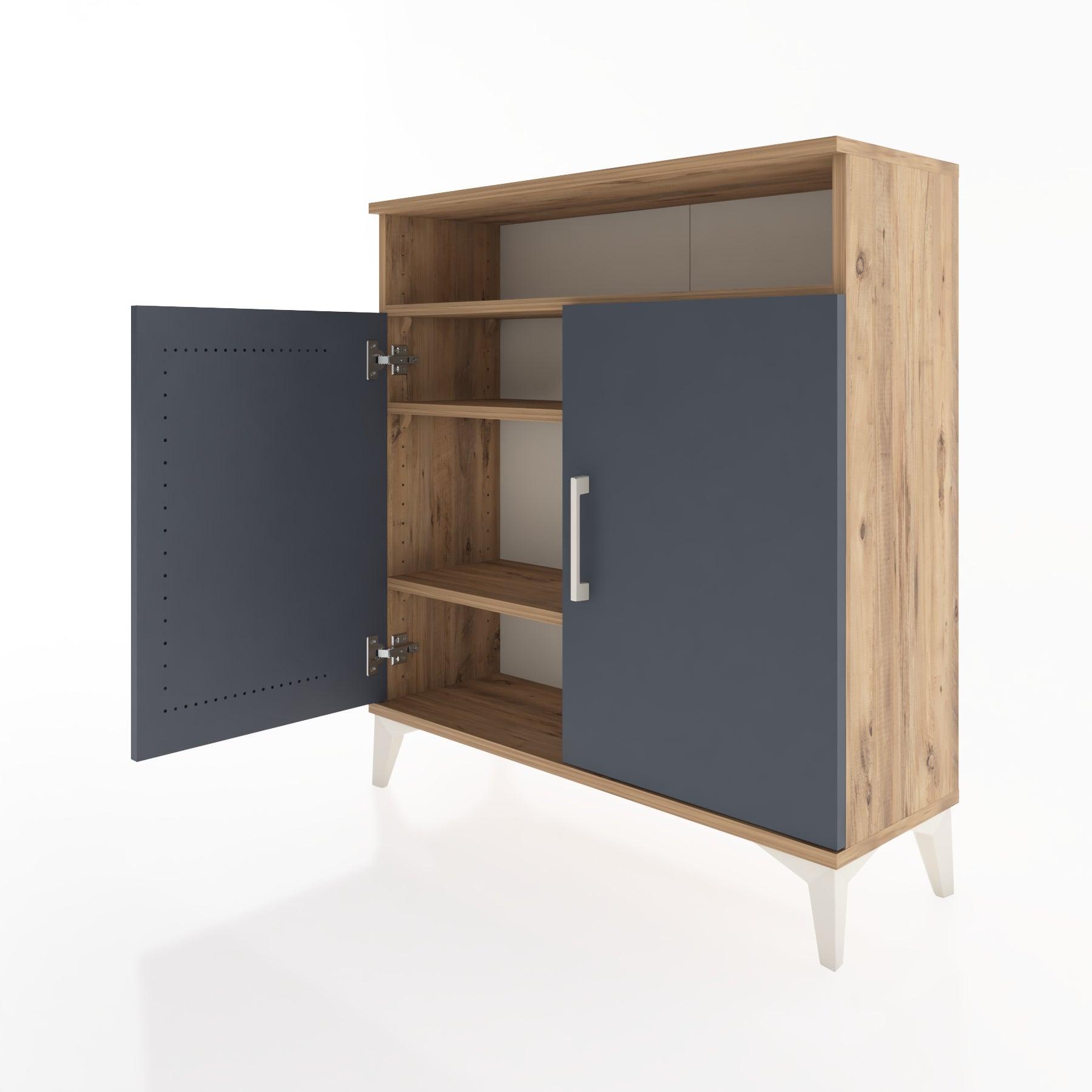 Woodntry Modular Dresser Pine 88x30x84 cm with Cover and Shelf KR61-3