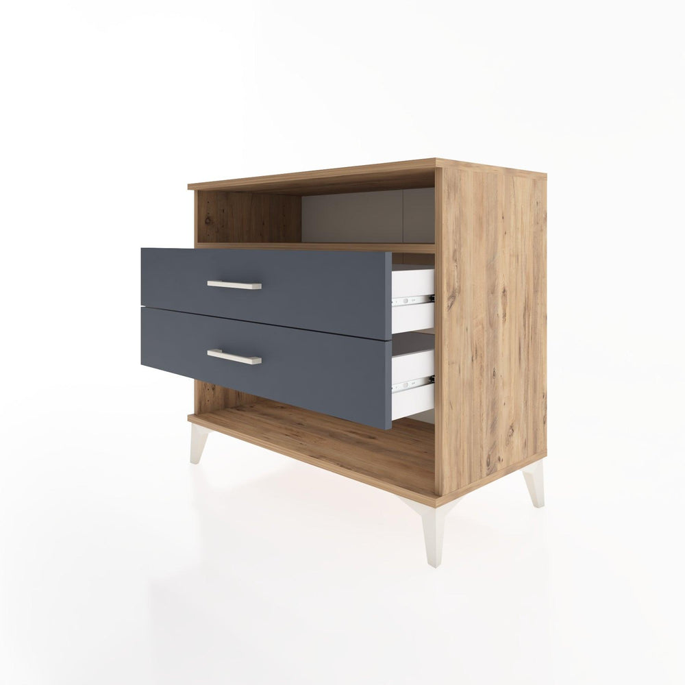 Woodntry Modüler Şifonyer Çam 88x44x68 cm Çekmeceli ve Raflı CR61-3