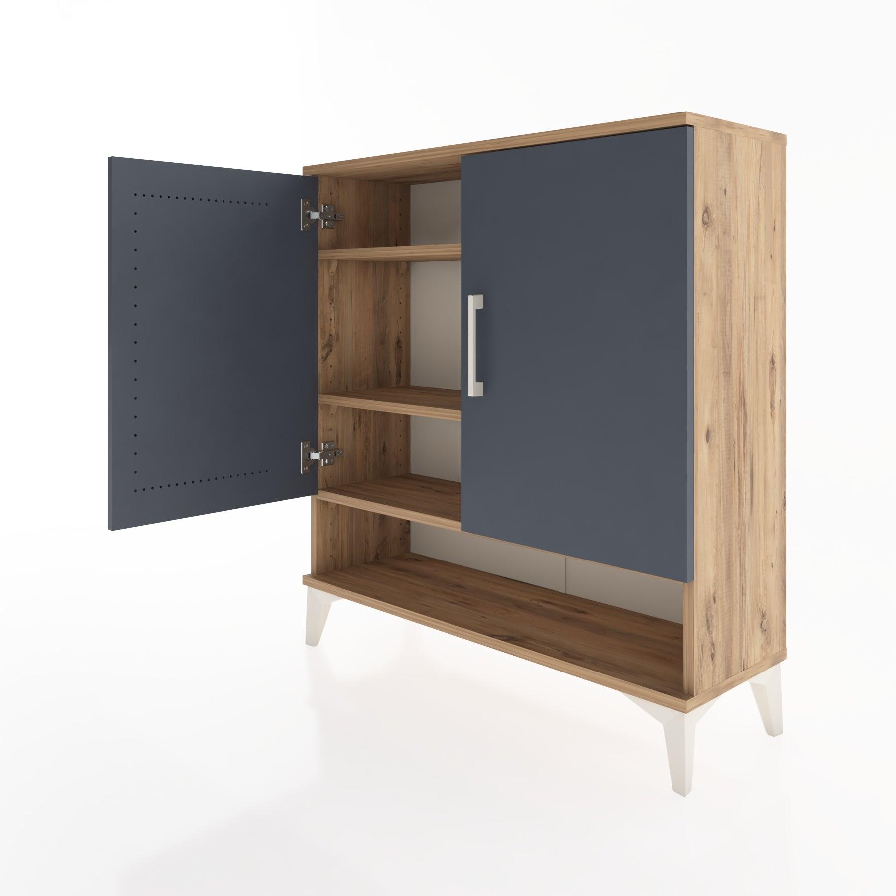 Woodntry Modular Dresser Pine 88x30x84 cm with Cover and Shelf KR62-3