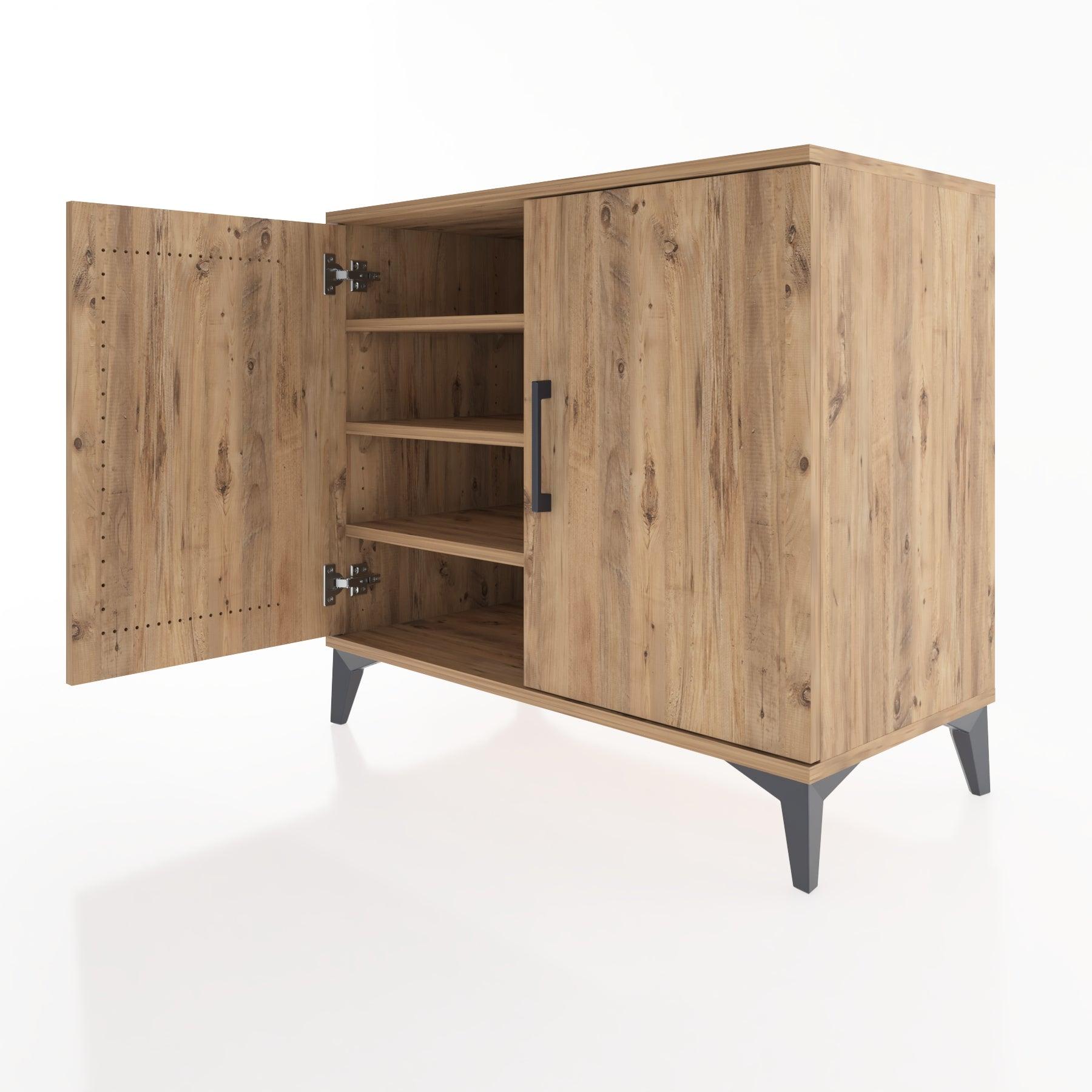 Woodntry Modüler Şifonyer Çam 88x44x68 cm Kapaklı K62-3