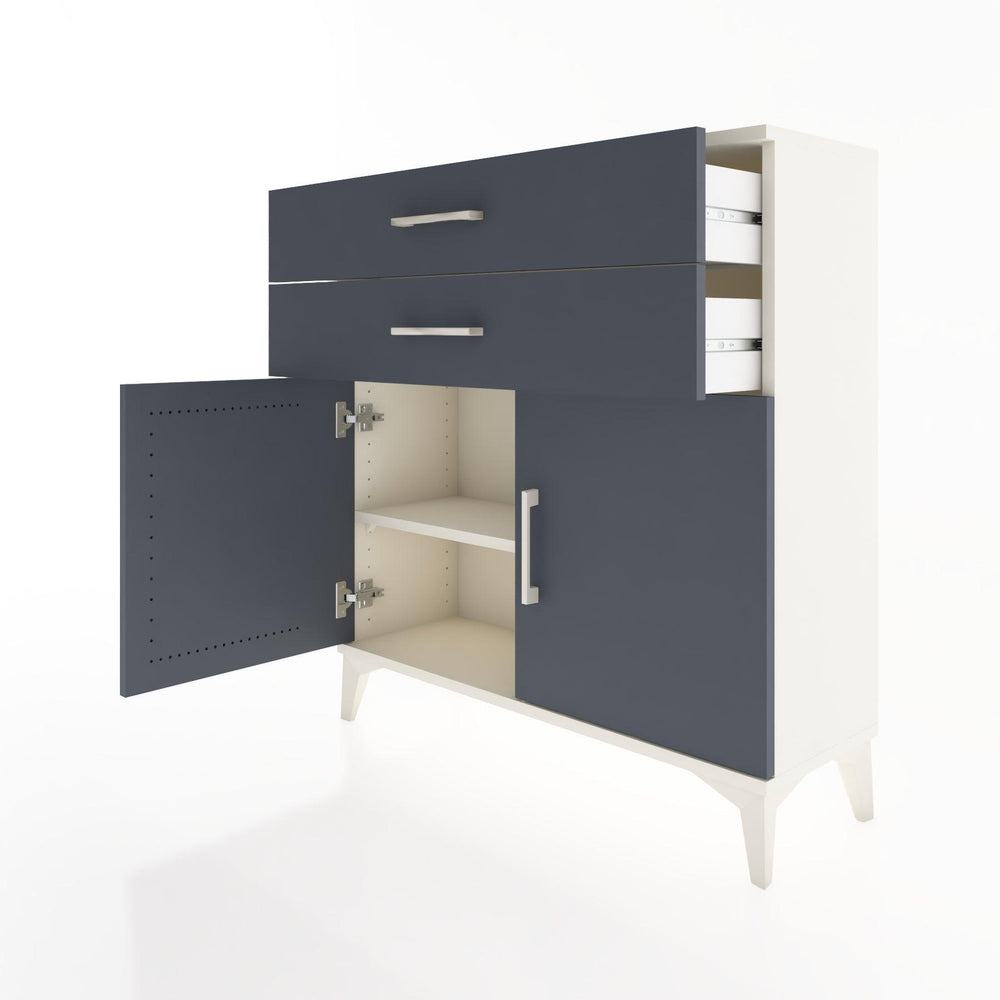 Woodntry Modüler Şifonyer Aytaşı 88x30x84 cm Kapaklı ve Çekmeceli KC63-1