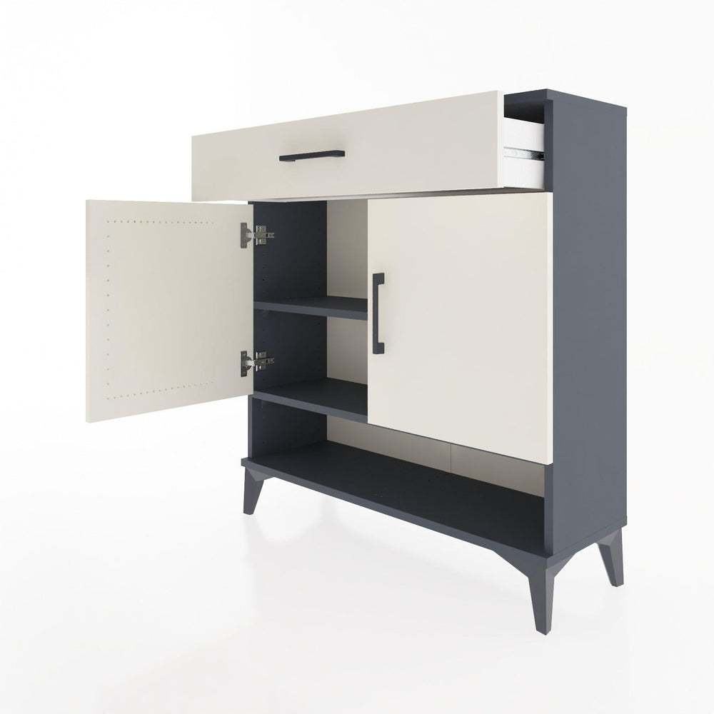 Woodntry Modüler Şifonyer Antrasit 88x30x84 cm Fonksiyonel F65-2