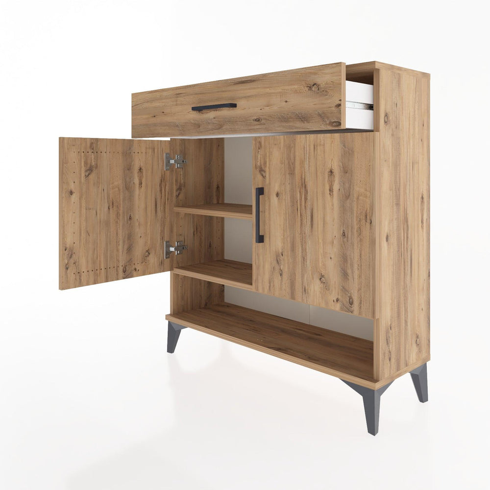 Woodntry Modüler Şifonyer Çam 88x30x84 cm Fonksiyonel F65-3