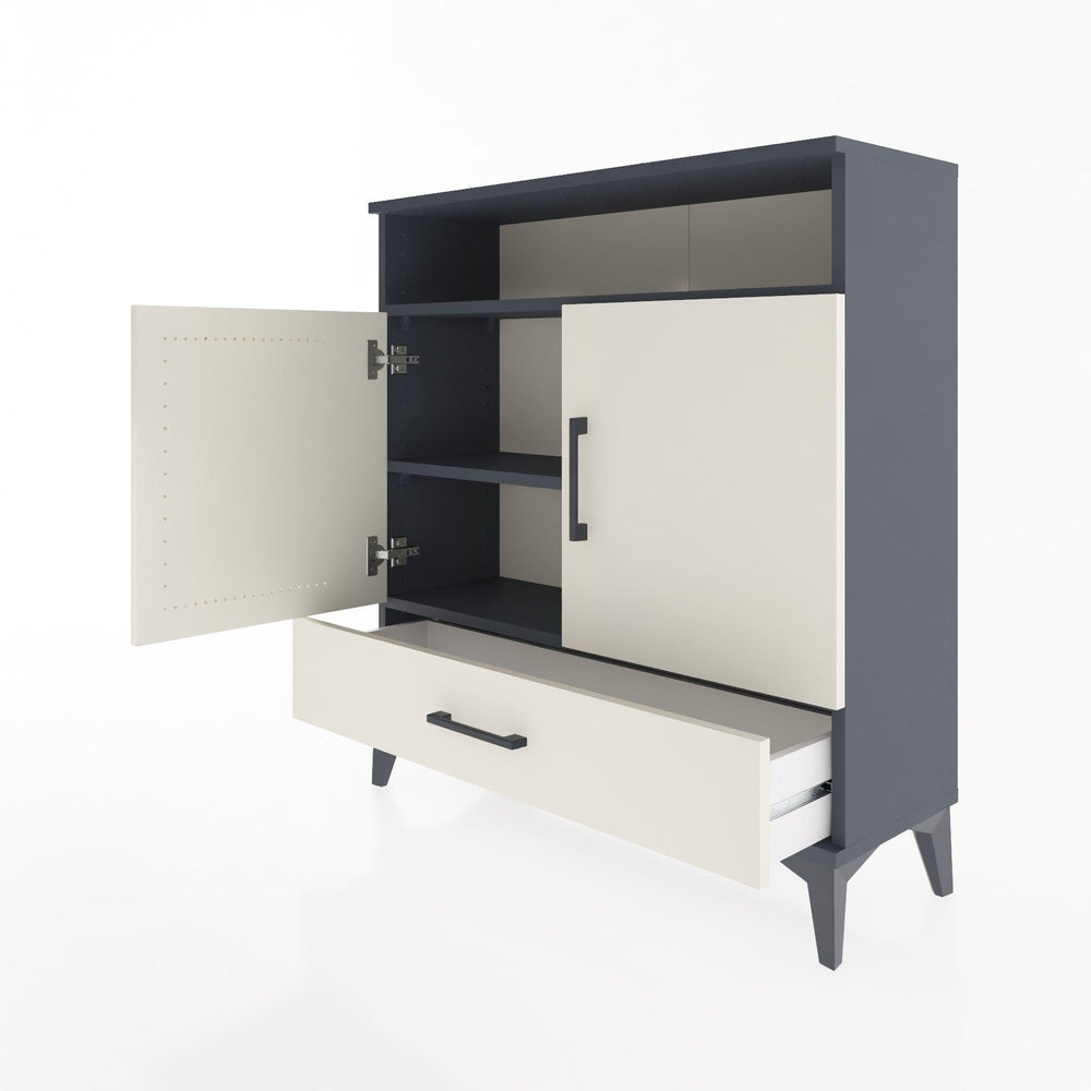 Woodntry Modüler Şifonyer Antrasit 88x30x84 cm Fonksiyonel F66-2