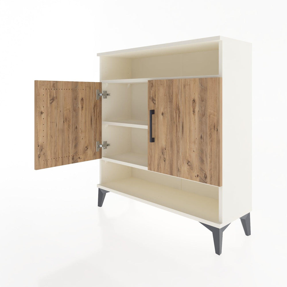 Woodntry Modüler Şifonyer Aytaşı 88x30x84 cm Kapaklı ve Raflı KR67-1