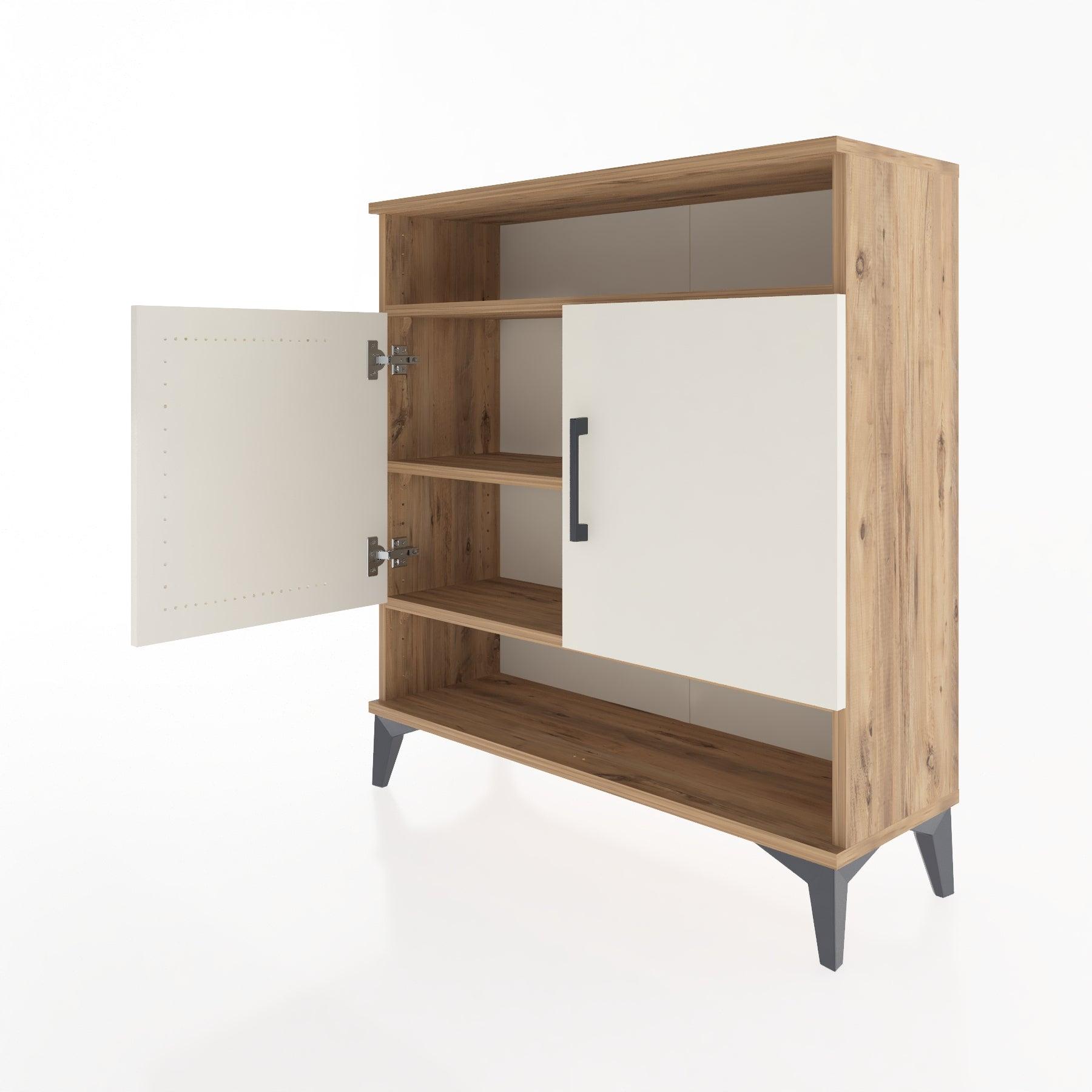 Woodntry Modular Dresser Pine 88x30x84 cm with Cover and Shelf KR67-3