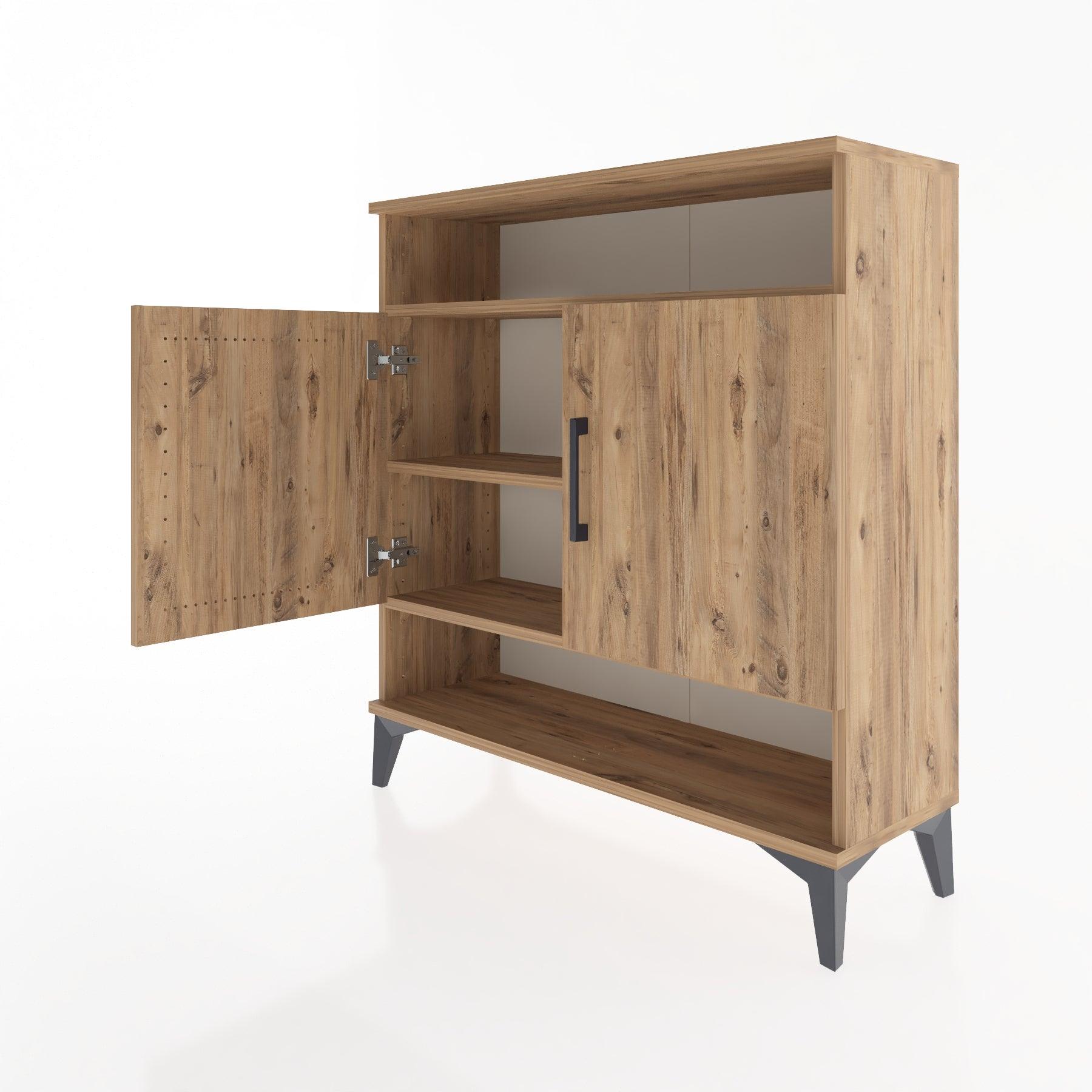 Woodntry Modular Dresser Pine 88x30x84 cm with Cover and Shelf KR67-3