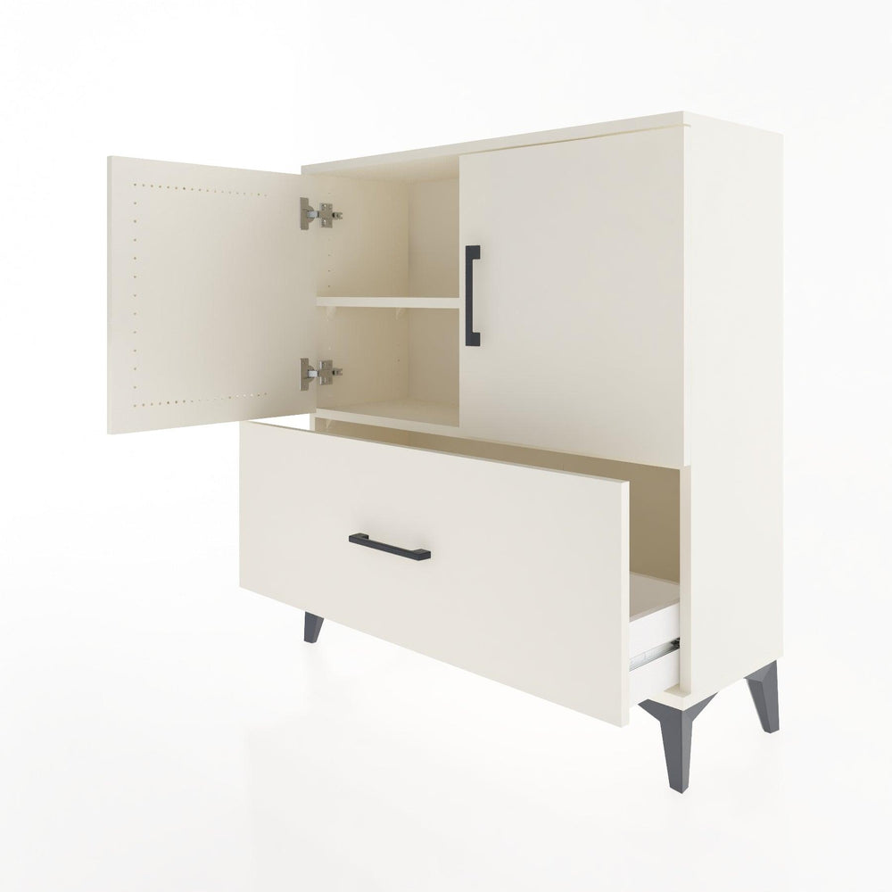 Woodntry Modüler Şifonyer Aytaşı 88x30x84 cm Kapaklı ve Çekmeceli KC69-1