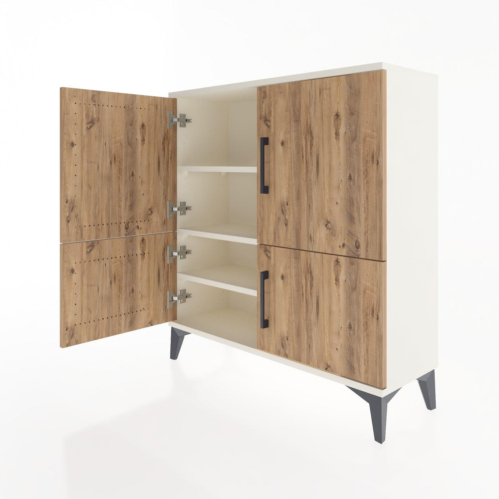 Woodntry Modüler Şifonyer Aytaşı 88x30x84 cm Kapaklı K70-1
