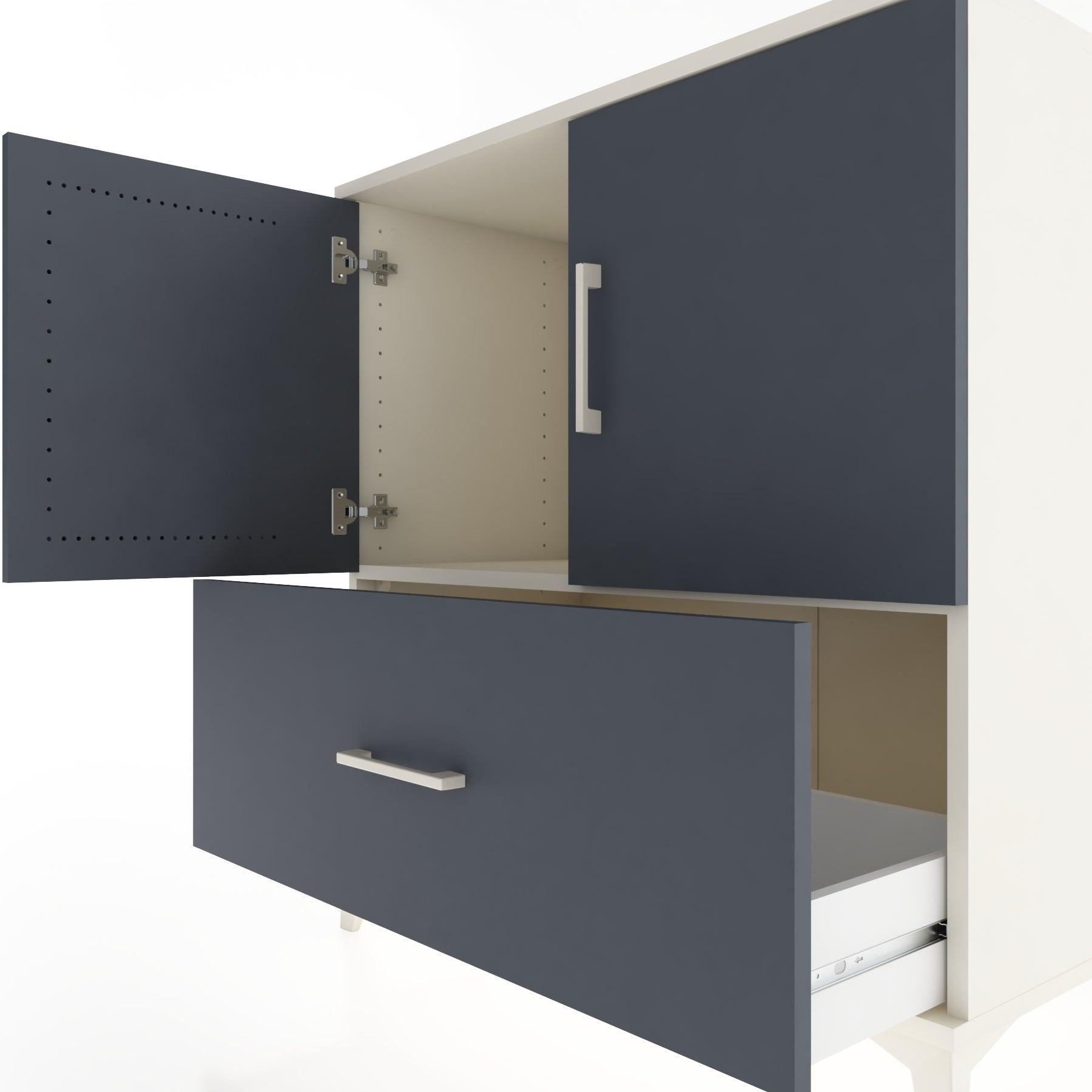 Woodntry Modular Dresser Moonstone 88x44x84 cm with Cover and Drawer KC48-1