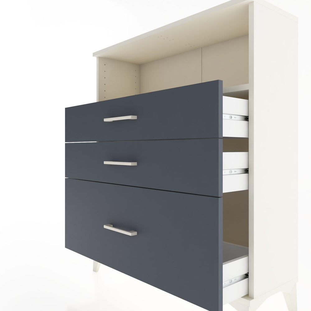 Woodntry Modüler Şifonyer Aytaşı 88x30x94 cm Çekmeceli ve Raflı CR13-1