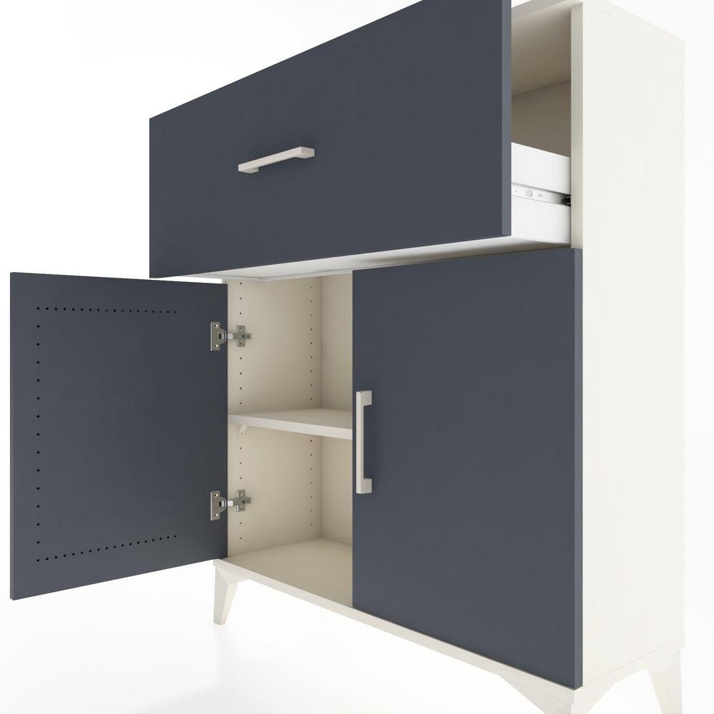 Woodntry Modular Dresser Moonstone 88x30x94 cm with Cover and Drawer KC9-1