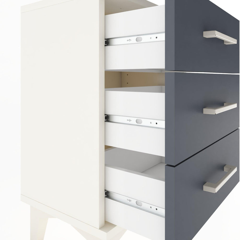 Woodntry Modüler Komodin Üç Çekmeceli 44x30x52 cm Aytaşı - Woodntry