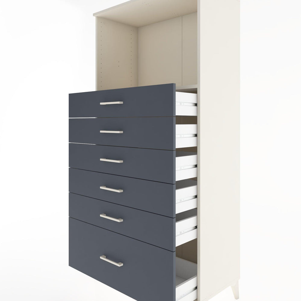 Woodntry Modüler Dolap Aytaşı 88x44x170 cm Çekmeceli ve Raflı CR39-1