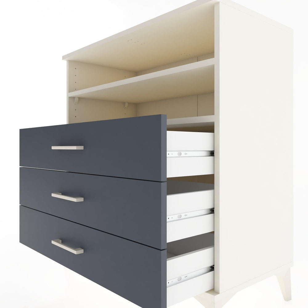 Woodntry Modüler Şifonyer Aytaşı 88x44x84 cm Çekmeceli ve Raflı CR17-1