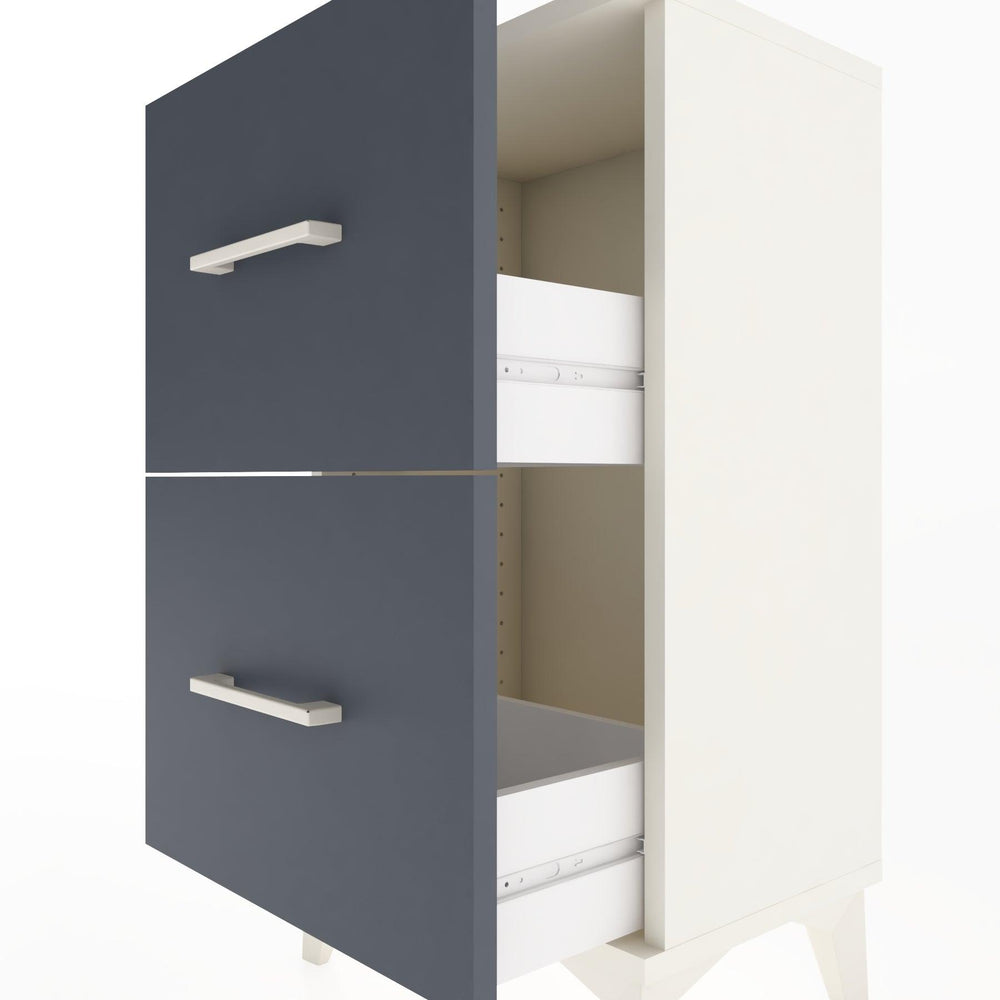 Woodntry Modüler Komodin İki Çekmeceli 44x30x68 cm Aytaşı - Woodntry