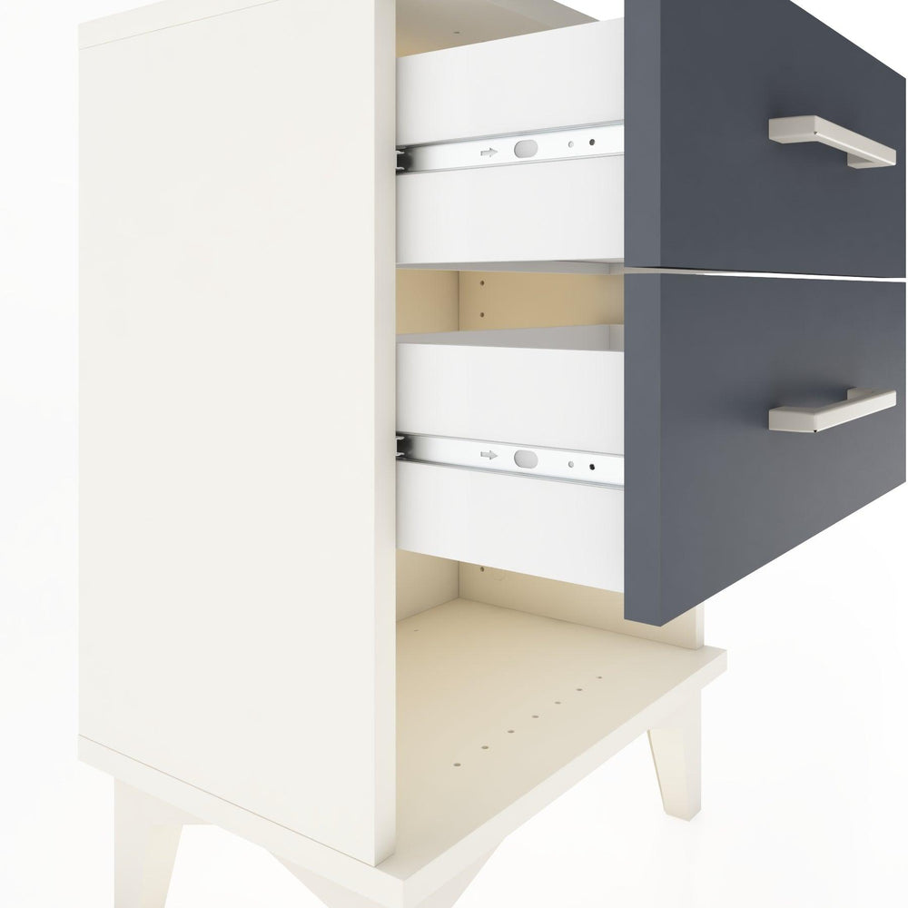 Woodntry Modüler Komodin İki Çekmece ve Raf 44x30x52 cm Aytaşı - Woodntry