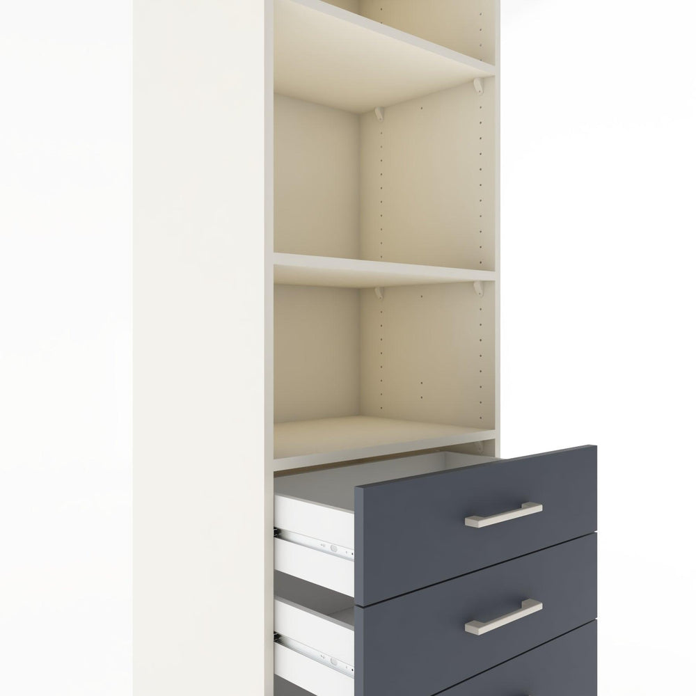 Woodntry Modular Cabinet Moonstone 60x44x170 cm with Drawers and Shelves CR36-1