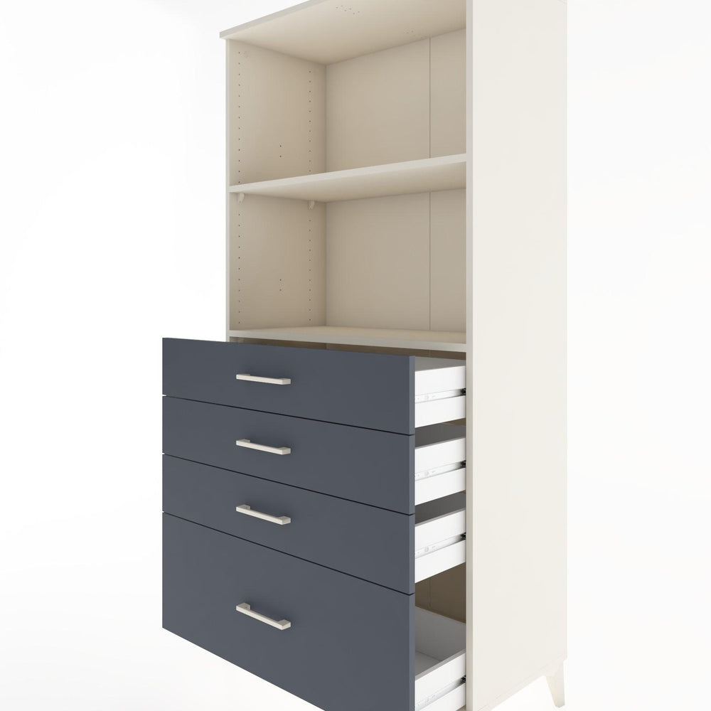 Woodntry Modüler Dolap Aytaşı 88x44x170 cm Çekmeceli ve Raflı CR41-1