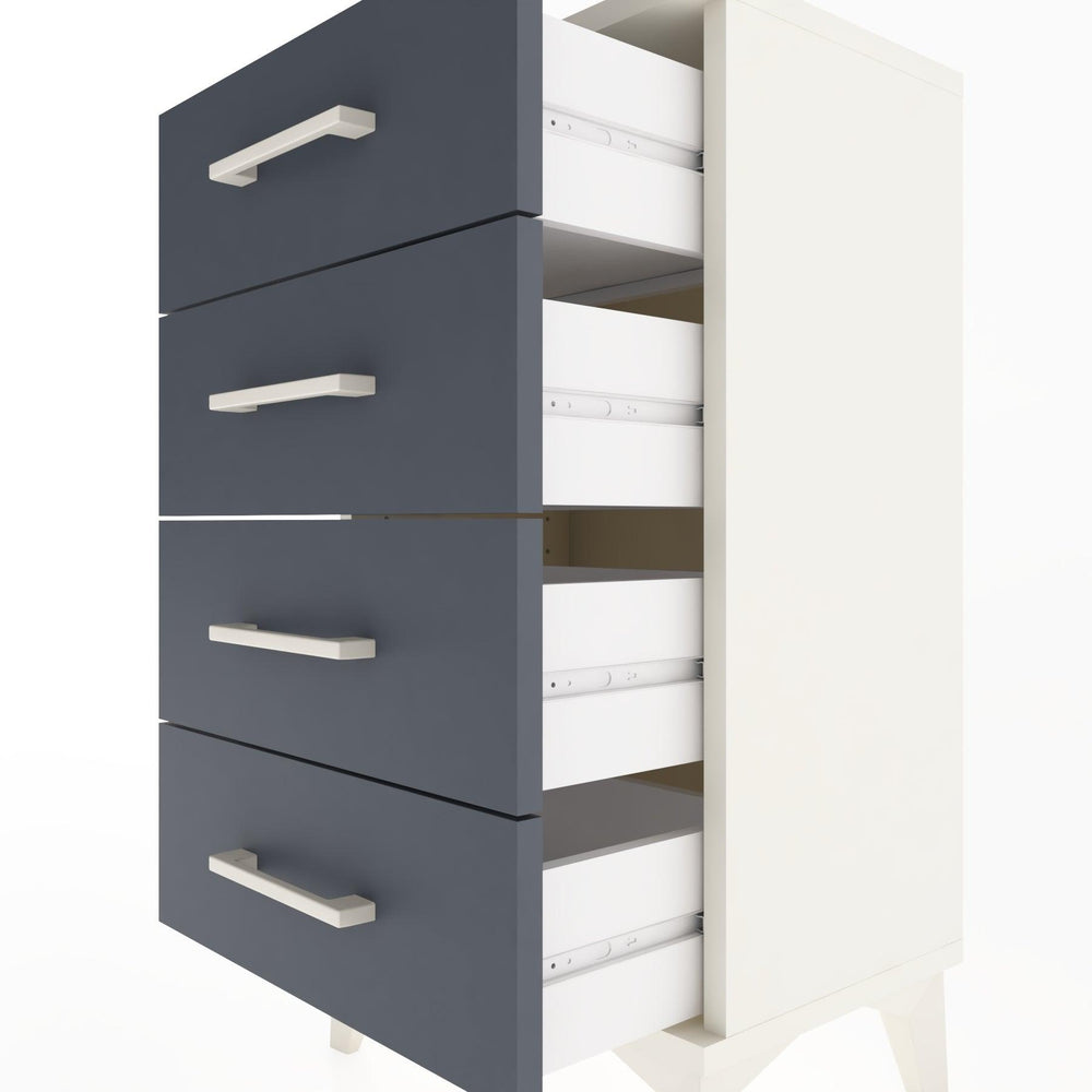 Woodntry Modüler Komodin 4 Çekmeceli 44x30x68 cm Aytaşı - Woodntry