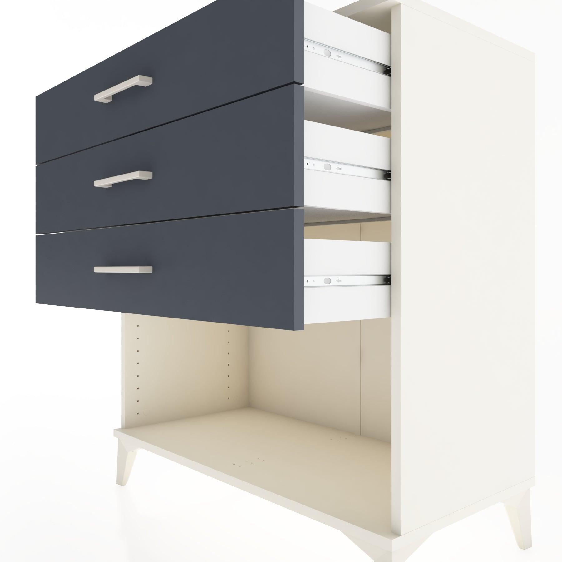 Woodntry Modüler Şifonyer Aytaşı 88x44x84 cm Çekmeceli ve Raflı CR11-1