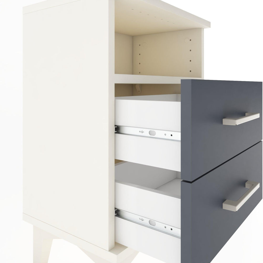 Woodntry Modüler Komodin İki Çekmeceli 44x30x52 cm Aytaşı - Woodntry