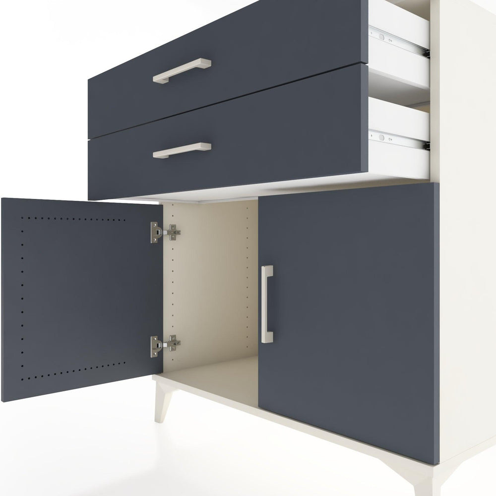 Woodntry Modular Dresser Moonstone 88x44x84 cm with Cover and Drawer KC33-1