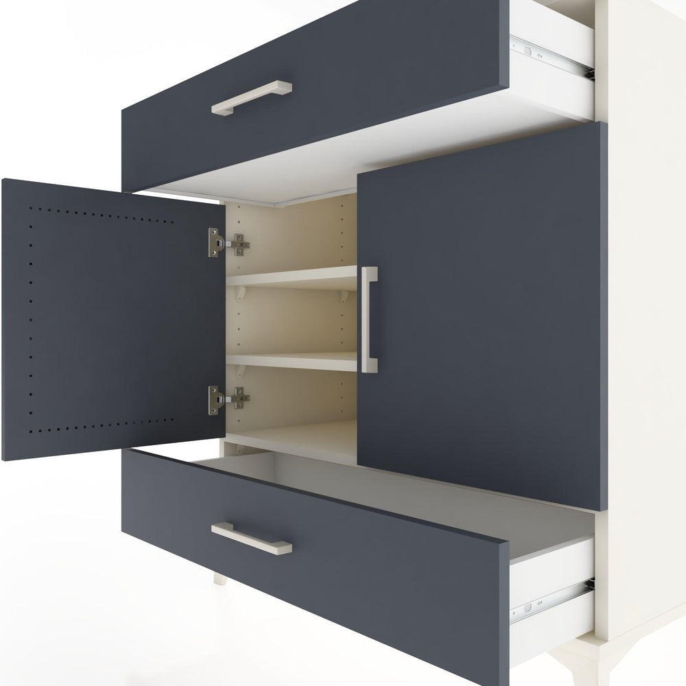 Woodntry Modular Dresser Moonstone 88x44x84 cm with Cover and Drawer KC58-1