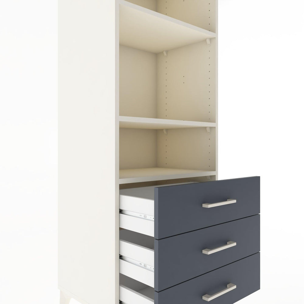 Woodntry Modüler Dolap Aytaşı 60x44x170 cm Çekmeceli ve Raflı CR37-1