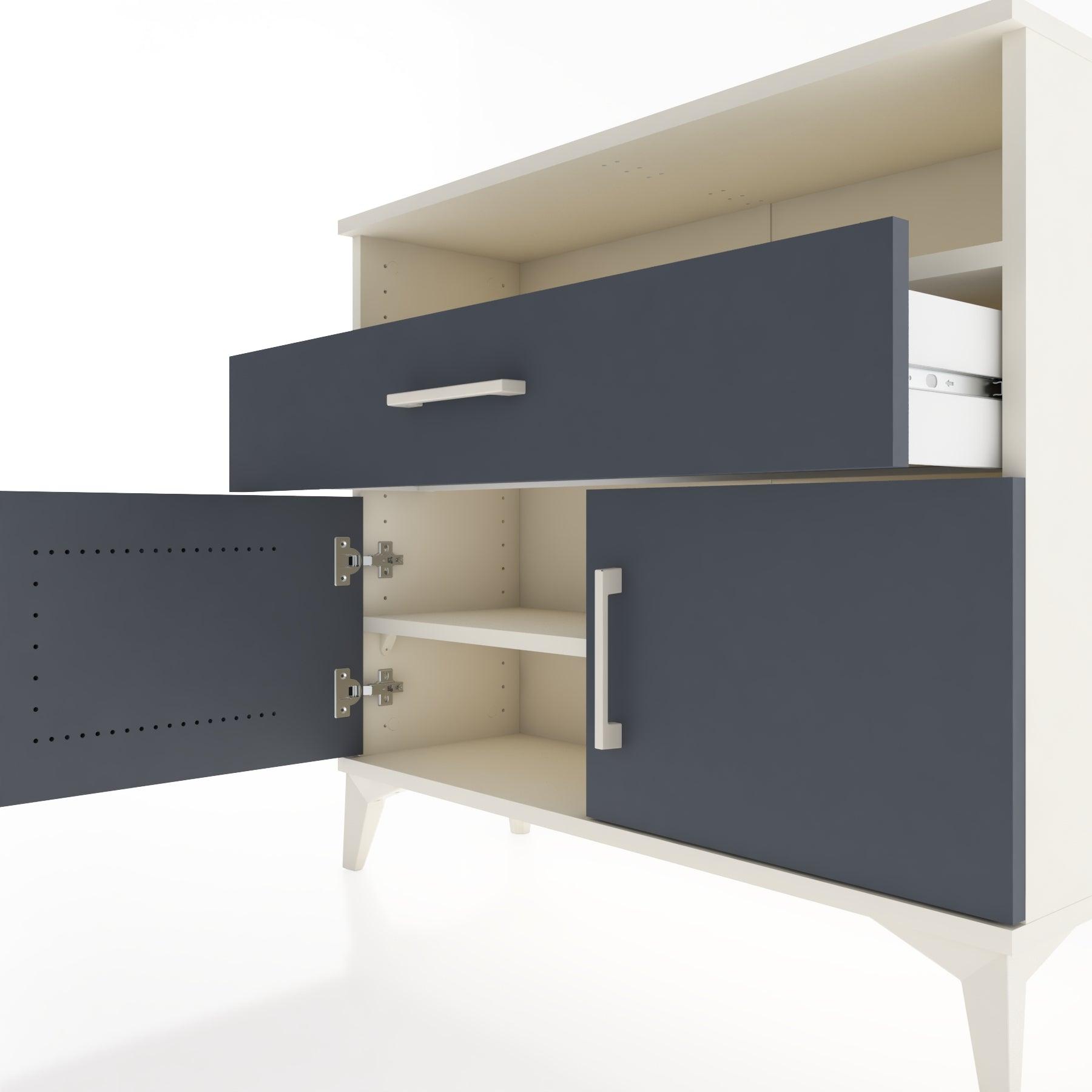 Woodntry Modüler Şifonyer Kapak Raf Çekmeceli 88x30x68 cm Aytaşı - Woodntry