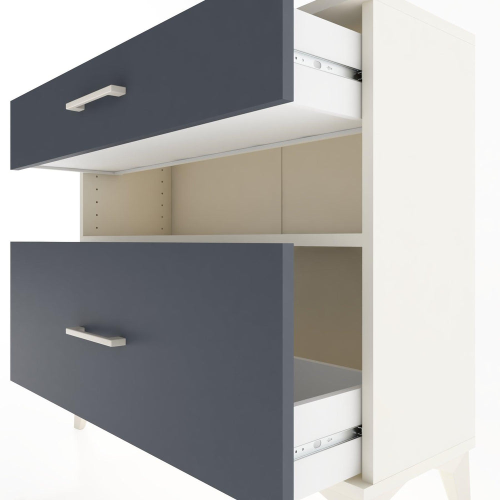 Woodntry Modüler Şifonyer İki Çekmeceli V9 88x30x68 cm Aytaşı - Woodntry