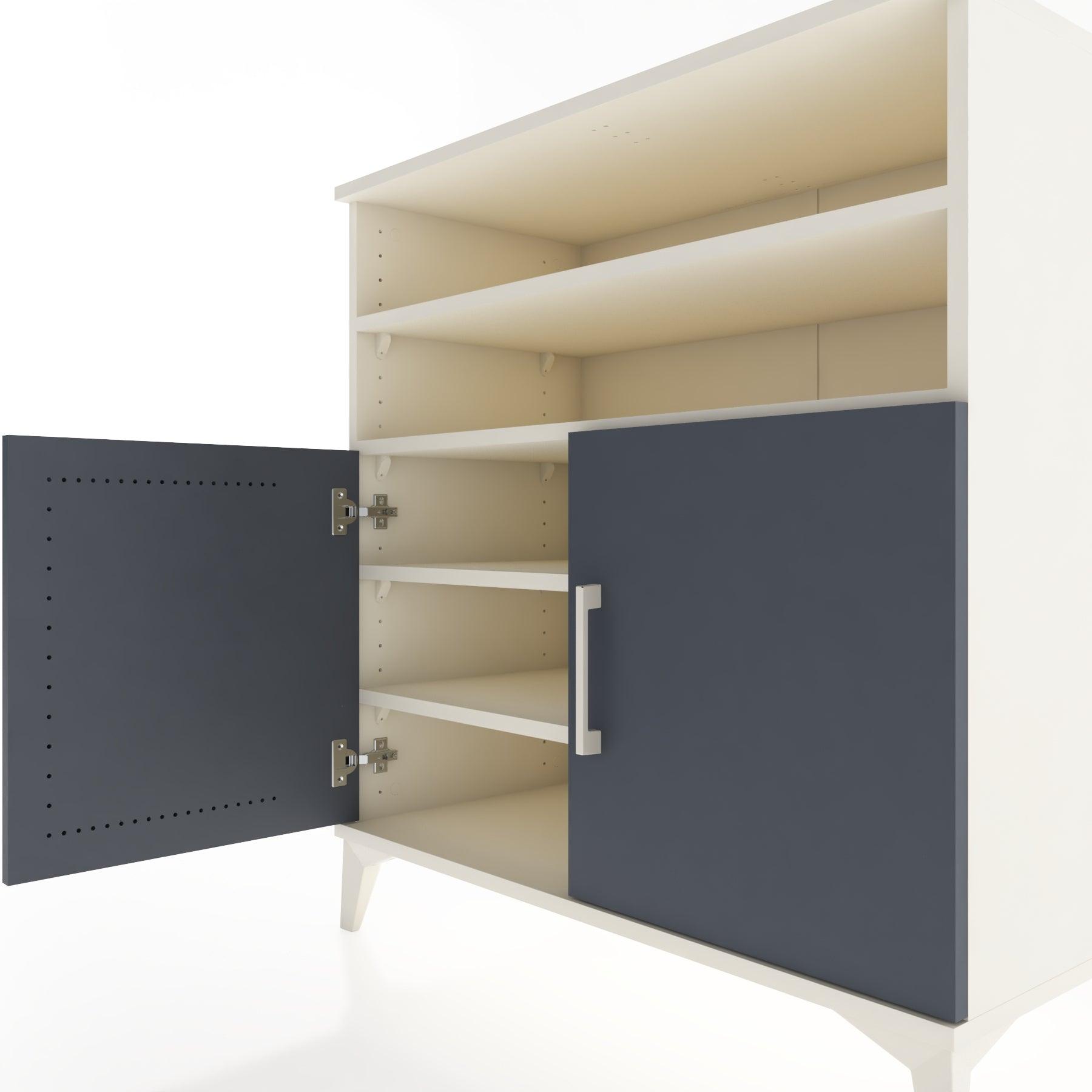 Woodntry Modular Dresser Moonstone 88x44x84 cm with Cover and Shelf KR37-1
