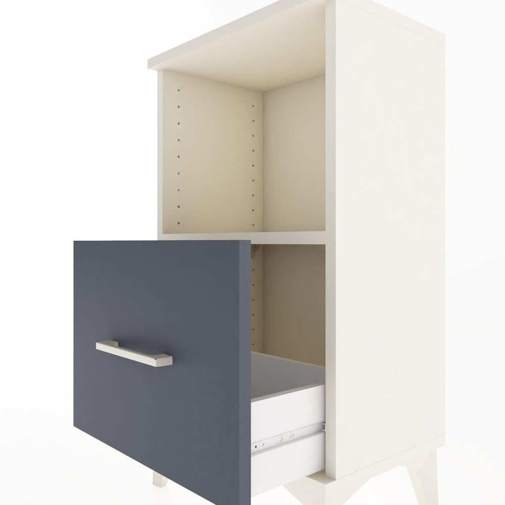 Woodntry Modüler Komodin Tek Çekmece ve Raflı V2 44x30x68 cm Aytaşı - Woodntry