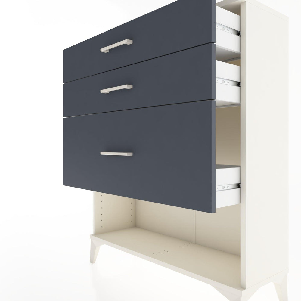 Woodntry Modular Dresser Moonstone 88x30x94 cm with Drawers and Shelves CR15-1