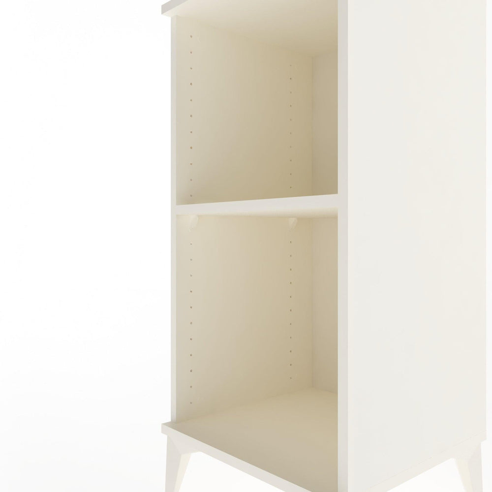 Woodntry Modular Nightstand Moonstone 44x44x84 cm with Shelf R51-1